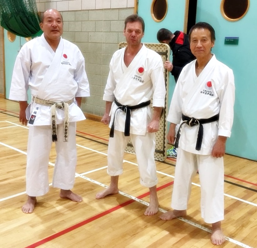 sensei Satoshi Takahashi J.K.A.,sensei Masao Kawasoe J.K.A.